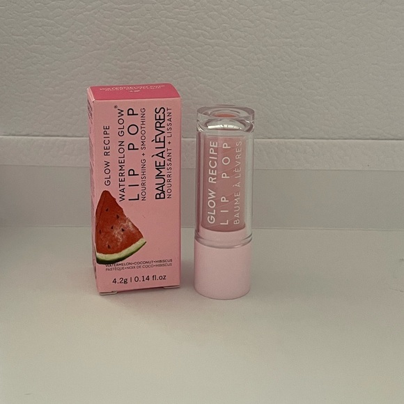 Glow Recipe Lip Pop Balm Lip Glow in Watermelon Full Size + Guava Eye Sample - Picture 2 of 10